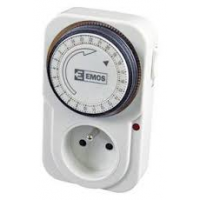 Hodiny spínacie Emos 6FD/2A denné do zásuvky