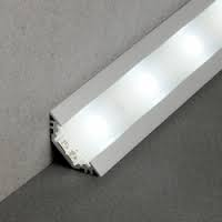 Lišta AL LED 45° rohová s krytom 2m