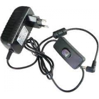 Napáj.zdroj LED 24W 230/12V 2A MW Power s vypínačom, čierny