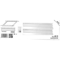 Rám montážny k panelu 600x600 LED strieborný