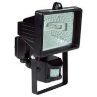 Reflektor 500W LZ čierny so senzorom