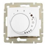 Termostat Valena 774227 konfort biela otočný