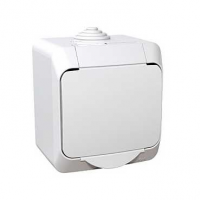 Zásuvka Cedar Plus 1-násobná biela IP44 WDE000540 Zásuvka Cedar Plus 1-násobná biela IP44 WDE000540