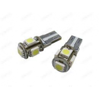 Žiarovka 12V W5W W2,1x9,5D 5xSMD 