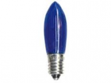 Žiarovka E10 20V 3W sviečková modrá